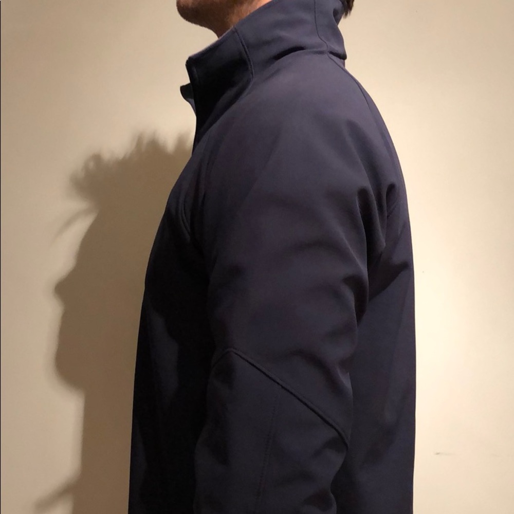 Navy Waterproof North Face Pullover 1/4 Zip Jacket - Picture 4 of 8